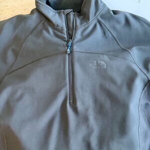 The North Face Gray Sabretooth 1/2 Zip Softshell Men’s Large – EUC
